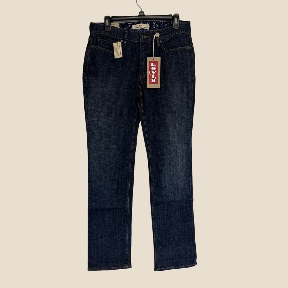 Levi's 525 New Size 10 30x31 Perfect Waist Mid Rise Straight Leg Jeans Dark